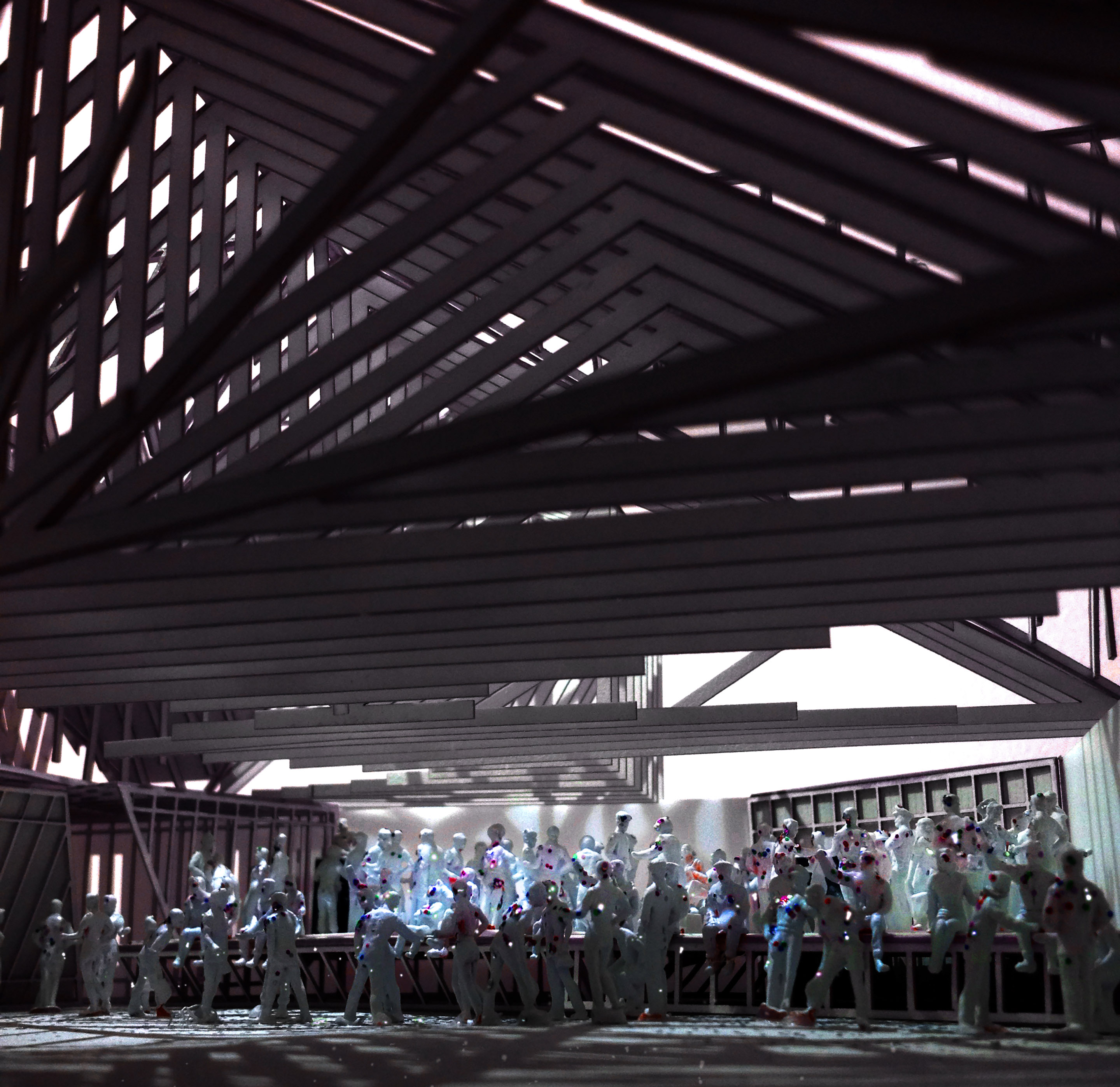 Roof Deck (party deck model photograph), MoMA PS1 Young Architects Program, 2015, New York